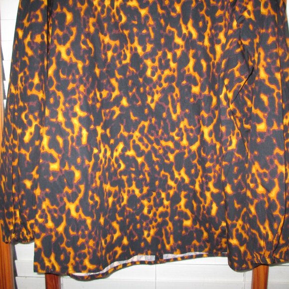 Tie Front Blouse Top Terra & Sky Plus Sizes 0X-4X Apple Juice NEW 100% Cotton - Picture 5 of 5